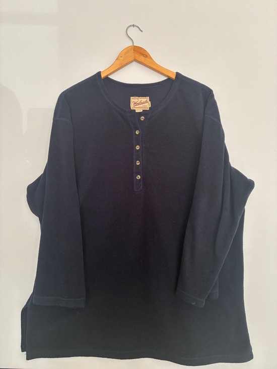 Woolrich Other - Vintage Woolrich Navy Henley Fleece Shirt